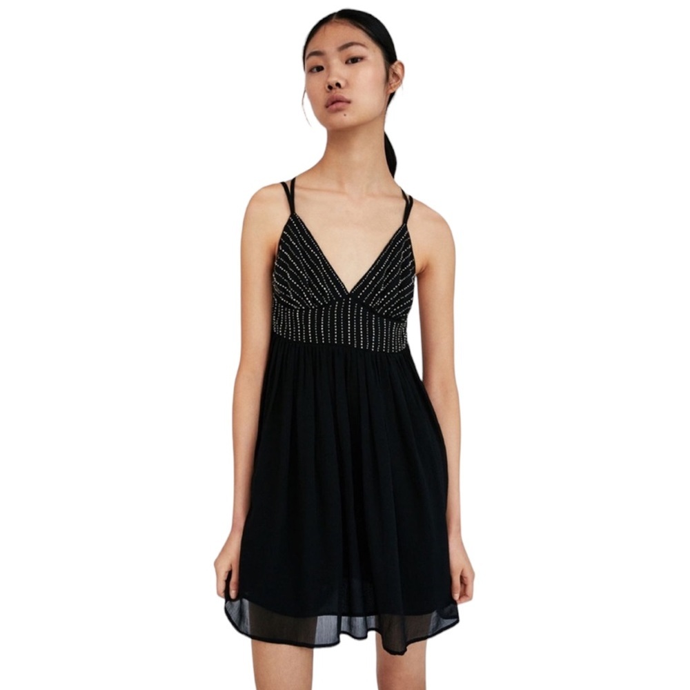 Zara Beaded Mini Dress